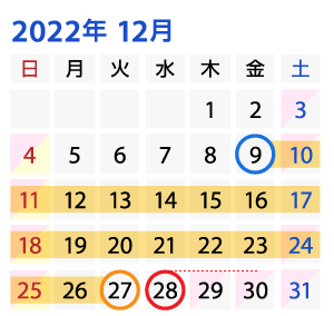 中国出力日程カレンダー